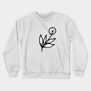 Minimal hand drawn flower Crewneck Sweatshirt